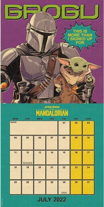 Kalendář 2022 - Star Wars: The Mandalorian - Grogu_1845755414