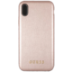 GUESS PU Leather Hard Case Iridescent pro iPhone Xs Max, růžovo zlaté