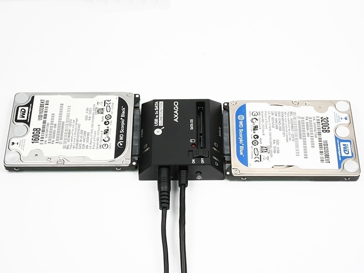 AXAGON USB2.0 - 3x SATA HDD CLONE adapter vč. AC_1657529032