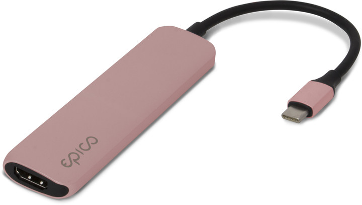 EPICO USB Type-C Hub Multi-Port 4k HDMI - rose gold/black_1603812422