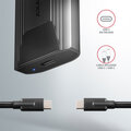AXAGON EEM2-GTS, USB-C 3.2 Gen 2 - M.2 NVMe SSD kovový THIN box, bezšroubkový_378227188