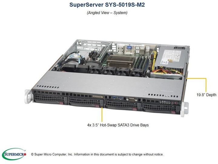 SuperMicro 5019S-M2 /LGA1151/iQ170/DDR4/3.5&quot; HS SATA3/350W_494281823