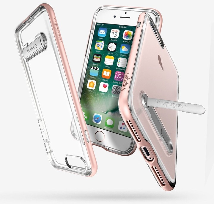 Spigen Crystal Hybrid pro iPhone 7 Plus, rose gold_1495157443
