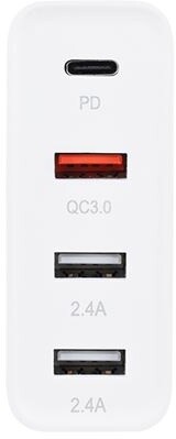 Solight síťová nabíječka, 3x USB-A, USB-C, QC, PD, 48W, bílá_1889352835