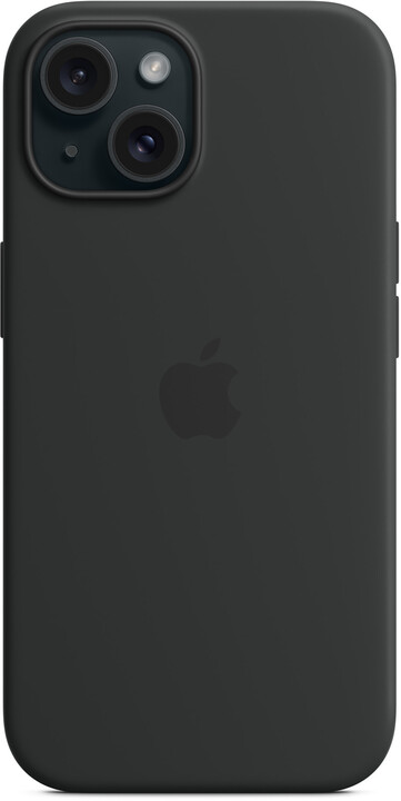 Apple Silikonový kryt s MagSafe pro iPhone 15, černá_1460800625