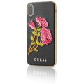 Guess Flower Desire Zadní Kryt Black pro iPhone X_1073152304