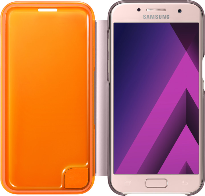 Samsung Galaxy A3 2017 (SM-A320P), flipové pouzdro, růžové_1780765327