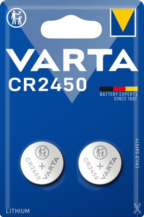 VARTA lithiová baterie CR2450, 2ks_1351065490
