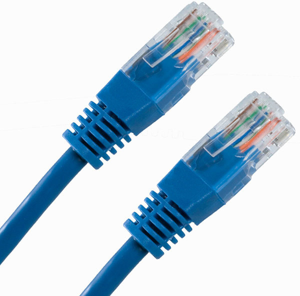 DATACOM Patch Cable UTP, Cat5e 0,5M, modrý_123191063