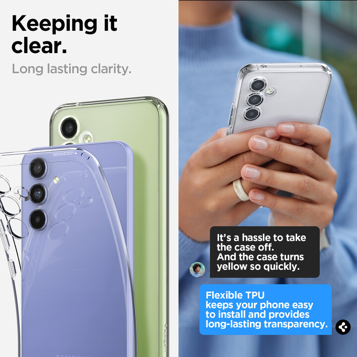 Spigen ochranný kryt Liquid Crystal pro Samsung Galaxy A54 5G, čirá_961722328