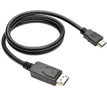 C-TECH kabel DisplayPort/HDMI, 3m, černá_1948451081