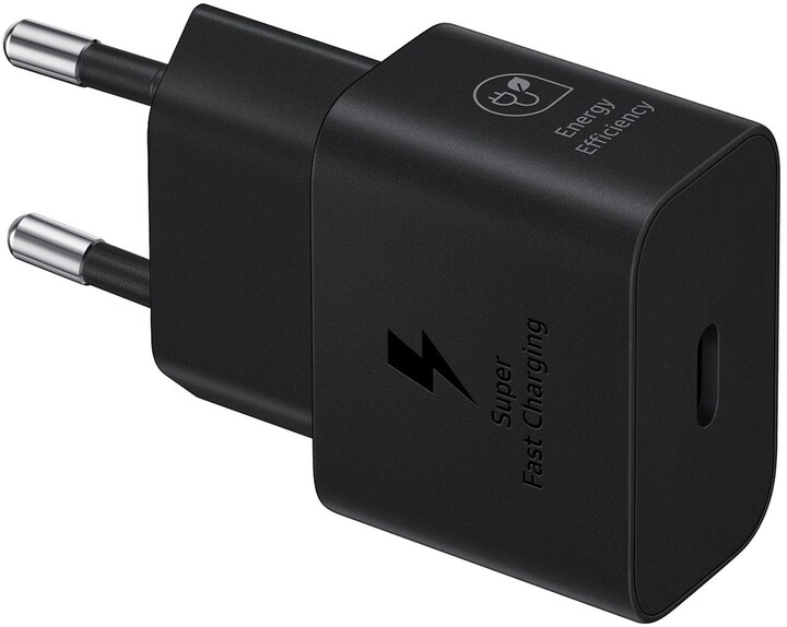 Samsung nabíjecí adaptér USB-C 25W + kabel USB-C 1m, černá_991995118