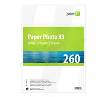 PRINT IT Paper Photo A3 260g/m2 Glossy 20ks_2106611476