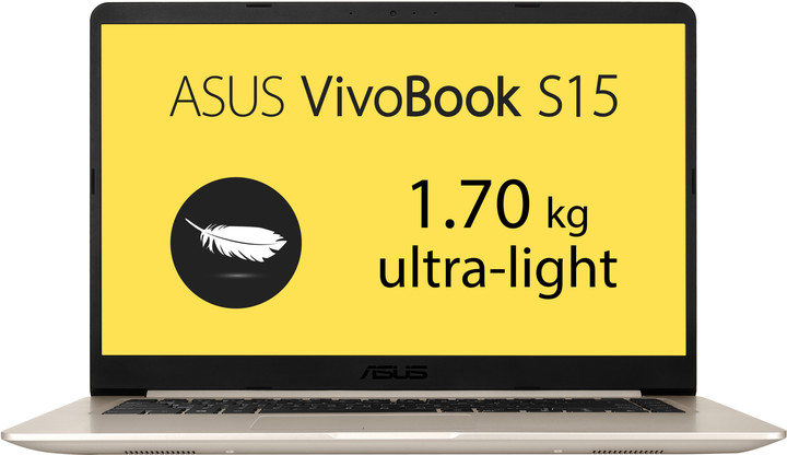 ASUS VivoBook S15 S510UA, zlatá_242823411