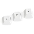 Glorious vyměnitelné klávesy GPBT, 114 kláves, Arctic White, US