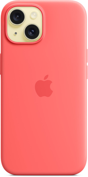 Apple Silikonový kryt s MagSafe pro iPhone 15, světle melounová_1327207786