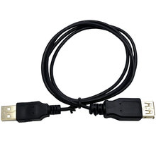 C-TECH kabel USB A-A 1,8m 2.0 prodlužovací, černá_1602436238