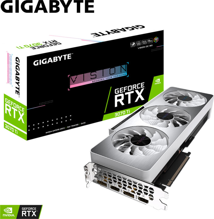GIGABYTE GeForce RTX 3070 Ti VISION OC 8G, LHR, 8GB GDDR6X_968751884