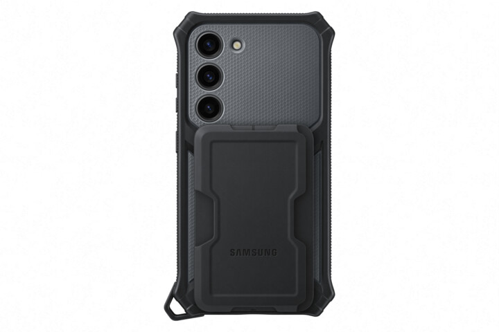 Samsung ochranný kryt s odnímatelným úchytem na příslušenství Rugged pro Galaxy S23, modrá_72797324