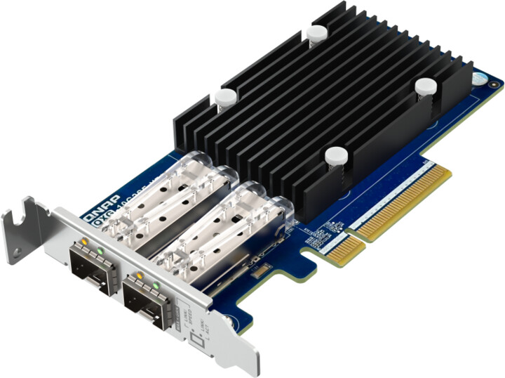 QNAP QXG-10G2SF-X710 - Dvouportová, SFP+, PCIe Gen3 x8_1247477938
