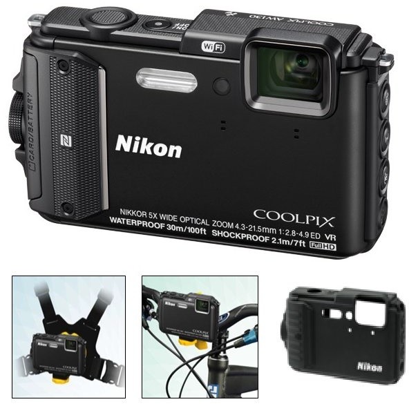 Nikon Coolpix AW130 Outdoor Kit, černá_771498027