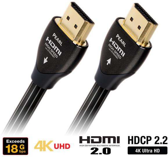Audioquest HDMI 3D, 4K, 1080p, Ethernet, (Pearl) 5m_248513503