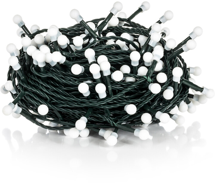 Retlux vánoční řetěz s kuličkami RXL 219, 100LED, studená bílá_1569874008