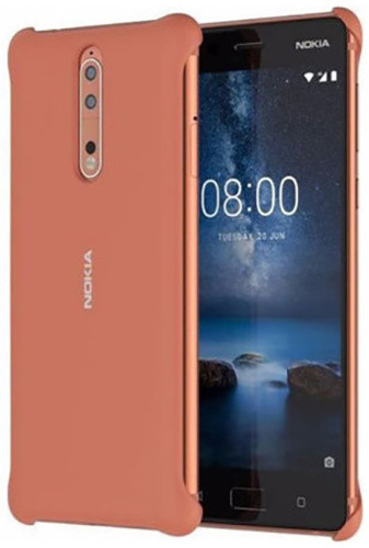 Nokia 8 Soft Touch pouzdro, měděná_120916568