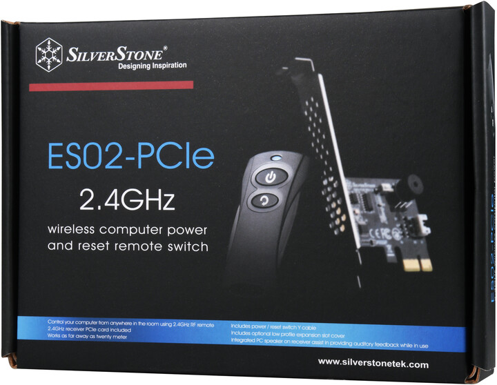 SilverStone ES02-PCIe 2.4G, dálkové ovládání PC_403046060