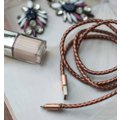 PlusUs LifeStar Premium Handcrafted USB Charge &amp; Sync cable (1m) Lightning - Metallic / Grey_590066215