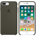 Apple silikonový kryt na iPhone 8 Plus / 7 Plus, tmavě olivová