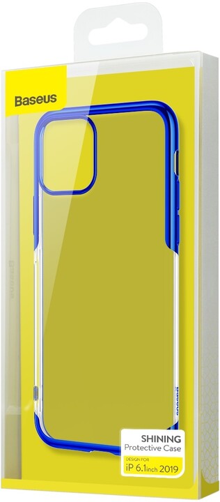 BASEUS Shining Series gelový ochranný kryt pro Apple iPhone 11, modrá_141979877