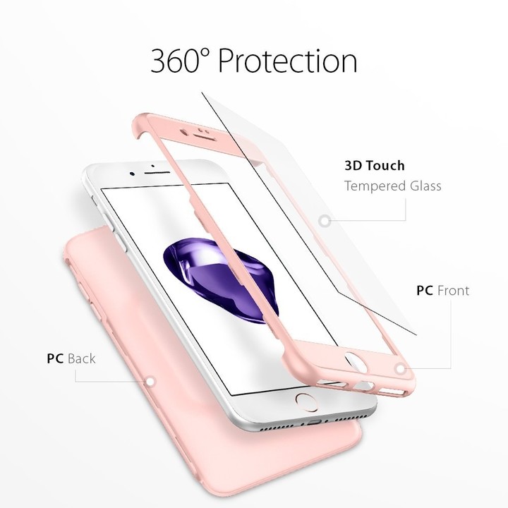Spigen Air Fit 360 pro iPhone 7 Plus, rose gold_433435533
