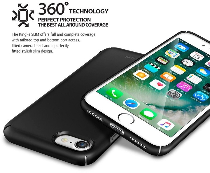 Ringke Slim case pro iPhone 7, sf black_107288643