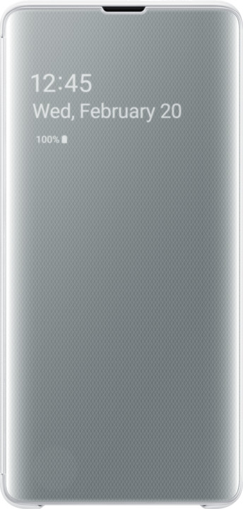 Samsung Clear View flipové pouzdro pro Samsung G975 Galaxy S10+, bílá_529713998