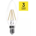 Emos LED žárovka Filament Candle 3,4W (40W), 470lm, E14, neutrální bílá_618520237