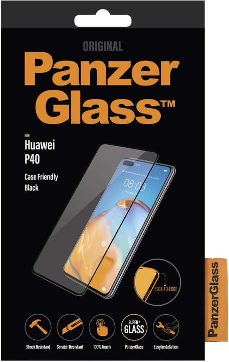 PanzerGlass Edge-to-Edge pro Huawei P40, černá_646677645