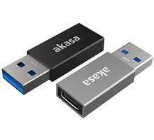 Akasa adaptér USB3.1 Gen2 Type-C - USB-A (F/M), 2ks v balení_407212025