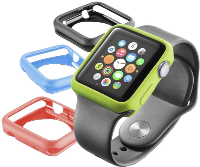 CellularLine ochranný rámeček pro Apple Watch 38mm, 4ks, různé barvy_1832018383