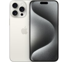 Apple iPhone 15 Pro Max, 256GB, White Titanium MU783SX/A