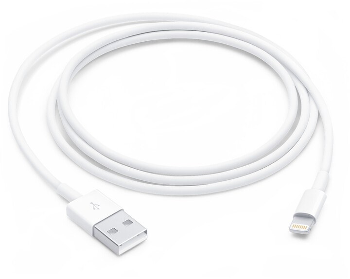 Apple kabel USB-A - Lightning, 1m, bílá_1129638377
