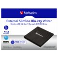 Verbatim Slimline, externí, USB 3.0, černá