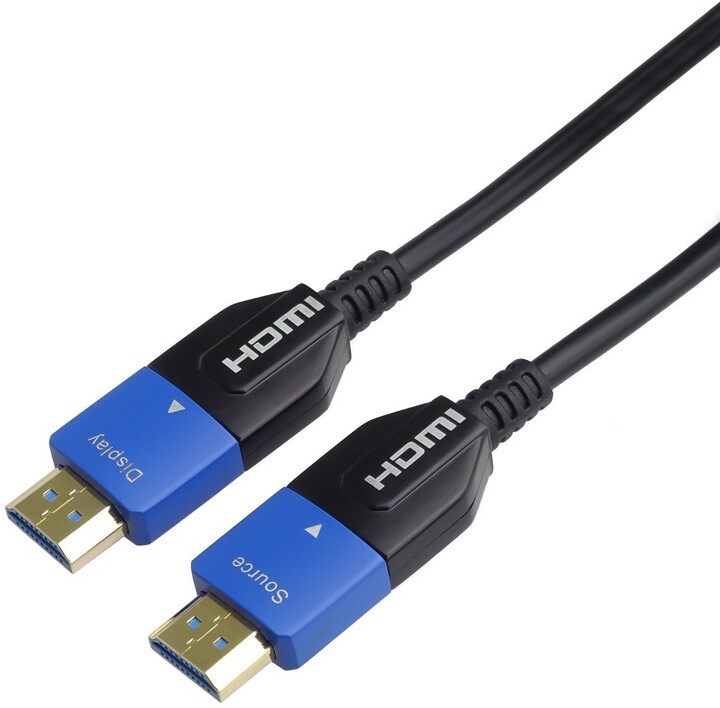 PremiumCord Ultra High Speed HDMI 2.1 optický kabel 8K@60Hz 4K@120Hz 5m zlacený_1055627558