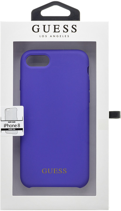 GUESS Saffiano PU Silicone Case pro iPhone 7/8, fialová_899362281