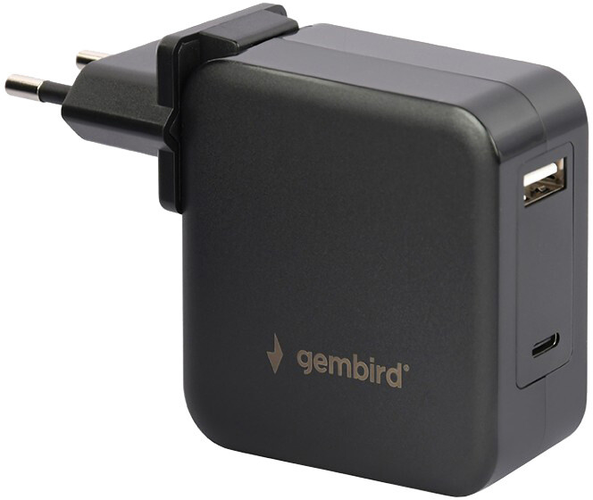 Gembird univerzální adaptér pro notebook, USB-A, USB-C PD, 60W_1564507449