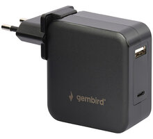 Gembird univerzální adaptér pro notebook, USB-A, USB-C PD, 60W_1564507449