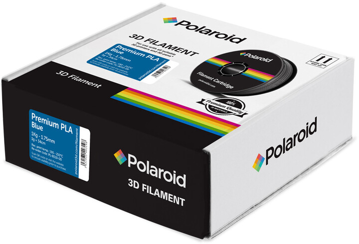 Polaroid 3D 1Kg Universal Premium PLA 1,75mm, modrá_1464287548