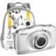 Nikon Coolpix S33, bílá + Backpack kit