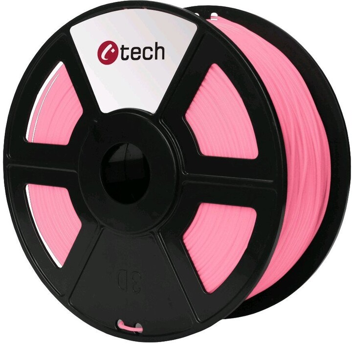 C-TECH tisková struna (filament), PLA, 1,75mm, 1kg, růžová_2093283433