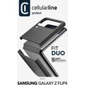 Cellularline zadní kryt Fit Duo pro Samsung Galaxy Z Flip4, PU kůže, černá_1400391942